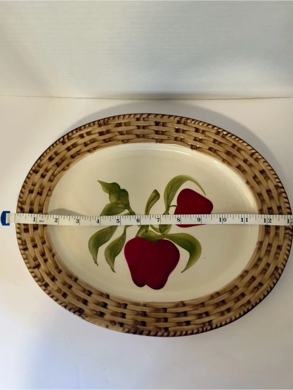 VTG Cracker Barrel Apple Basket 16